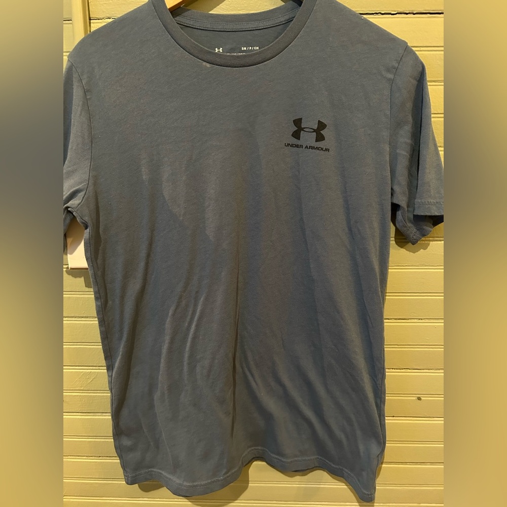 Under Armour Men's Heatgear Short Sleeve Tee in Blue Size Small